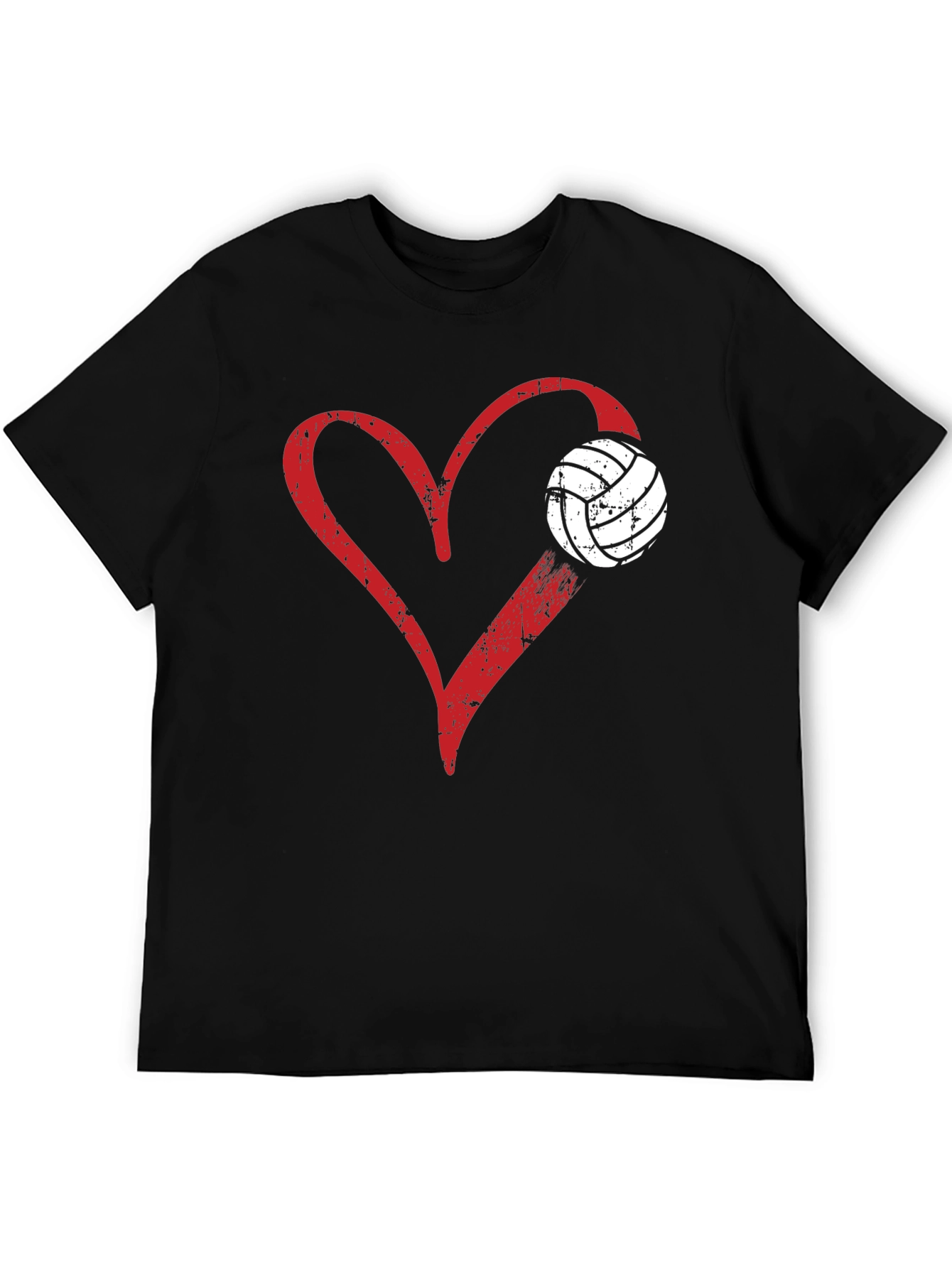 Volleyball Heart Graphic T-Shirt