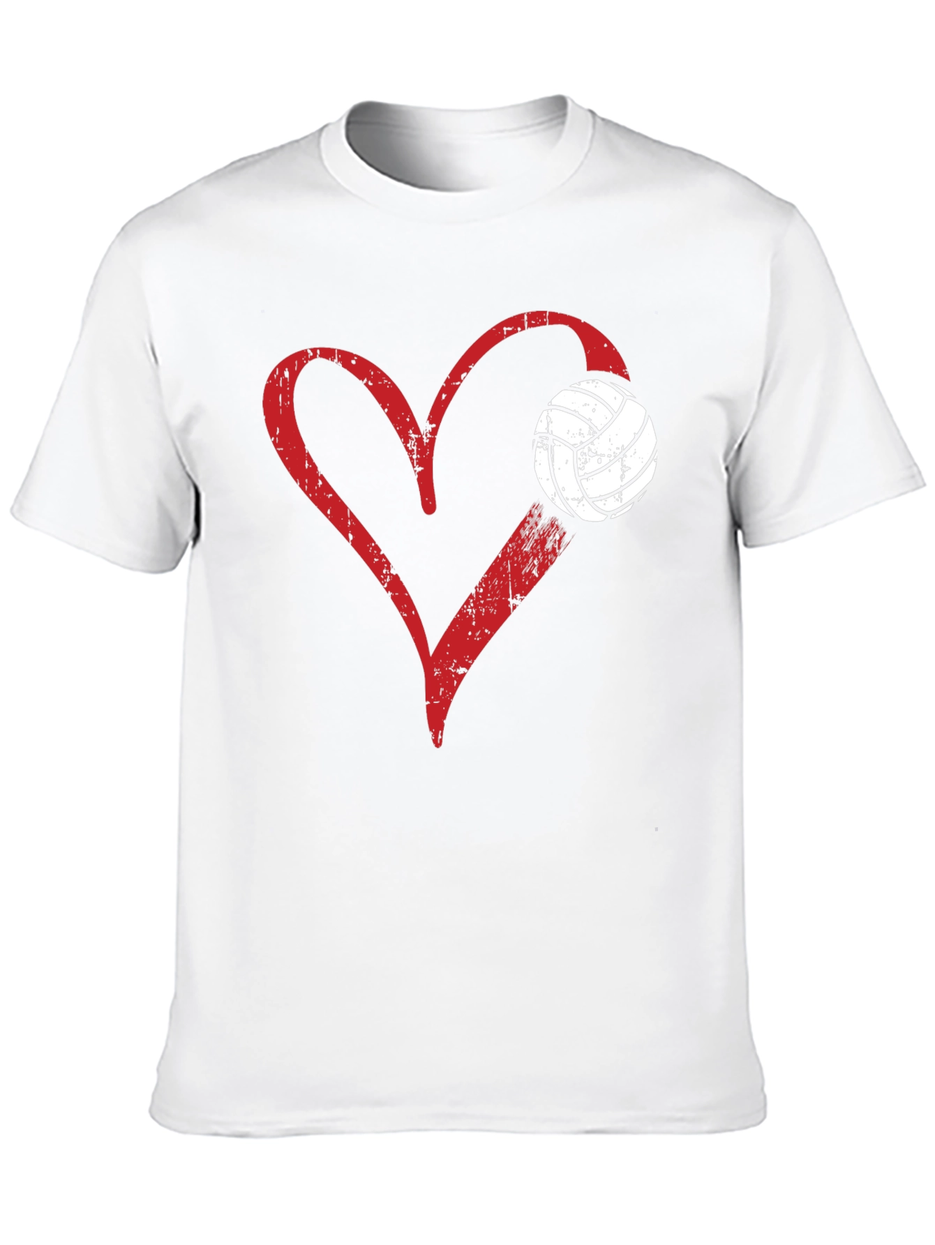 Volleyball Heart Graphic T-Shirt