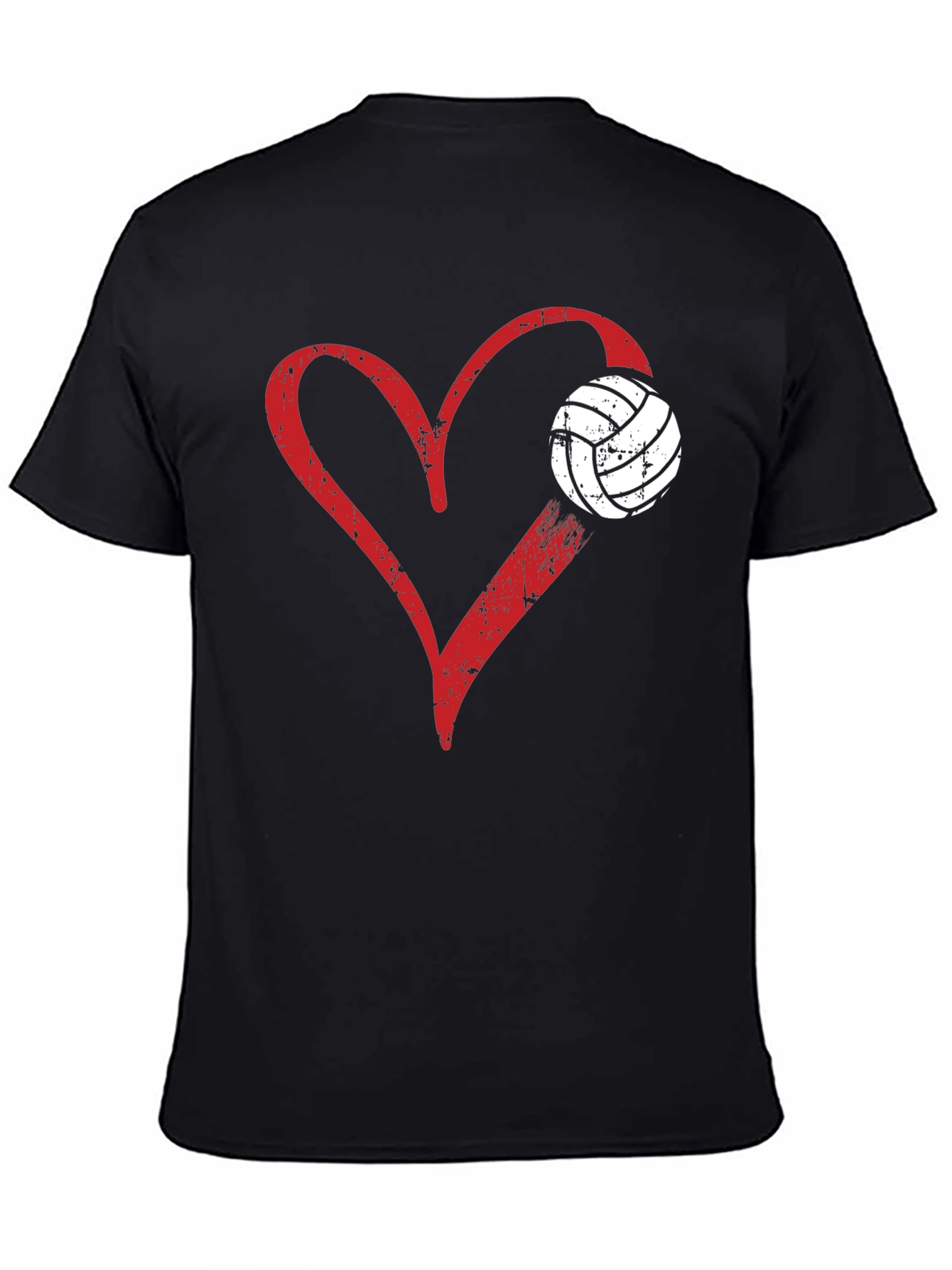 Volleyball Heart Graphic T-Shirt
