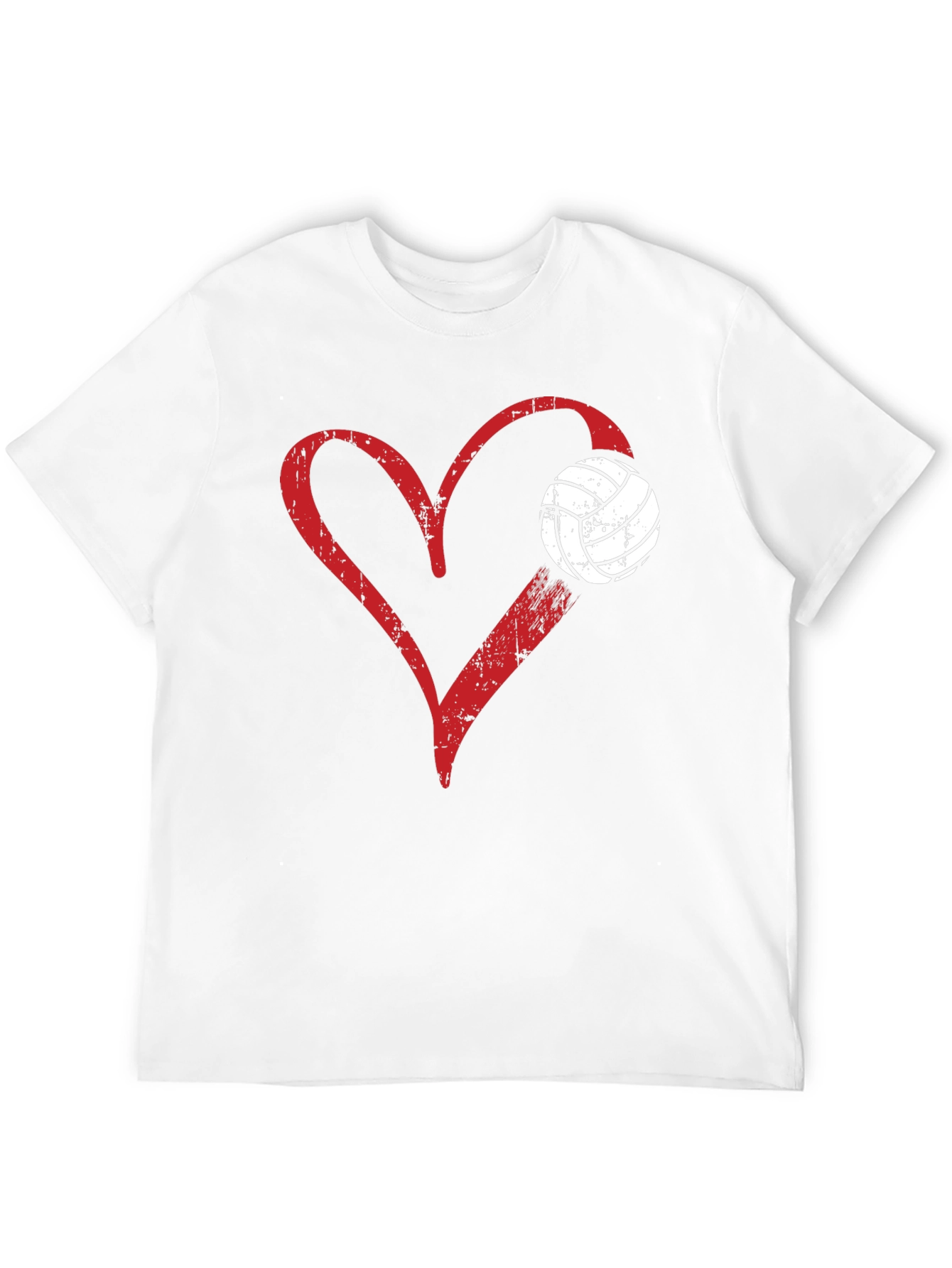 Volleyball Heart Graphic T-Shirt