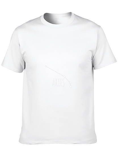 Aries Constellation Black Graphic Tee