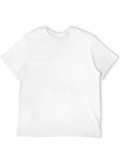 Aries Constellation Black Graphic Tee