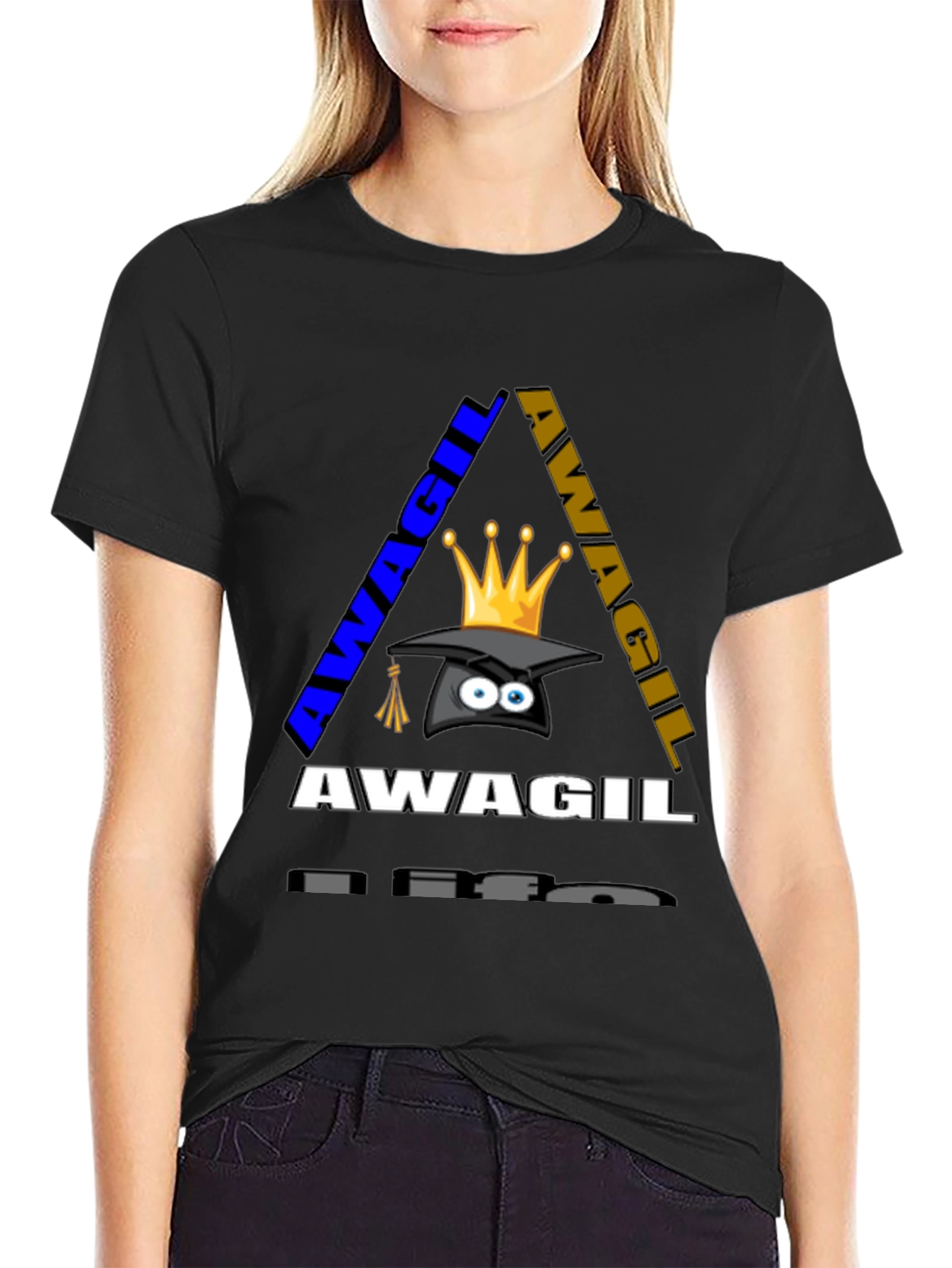 Awagil Graphic Tee - Crown Grad