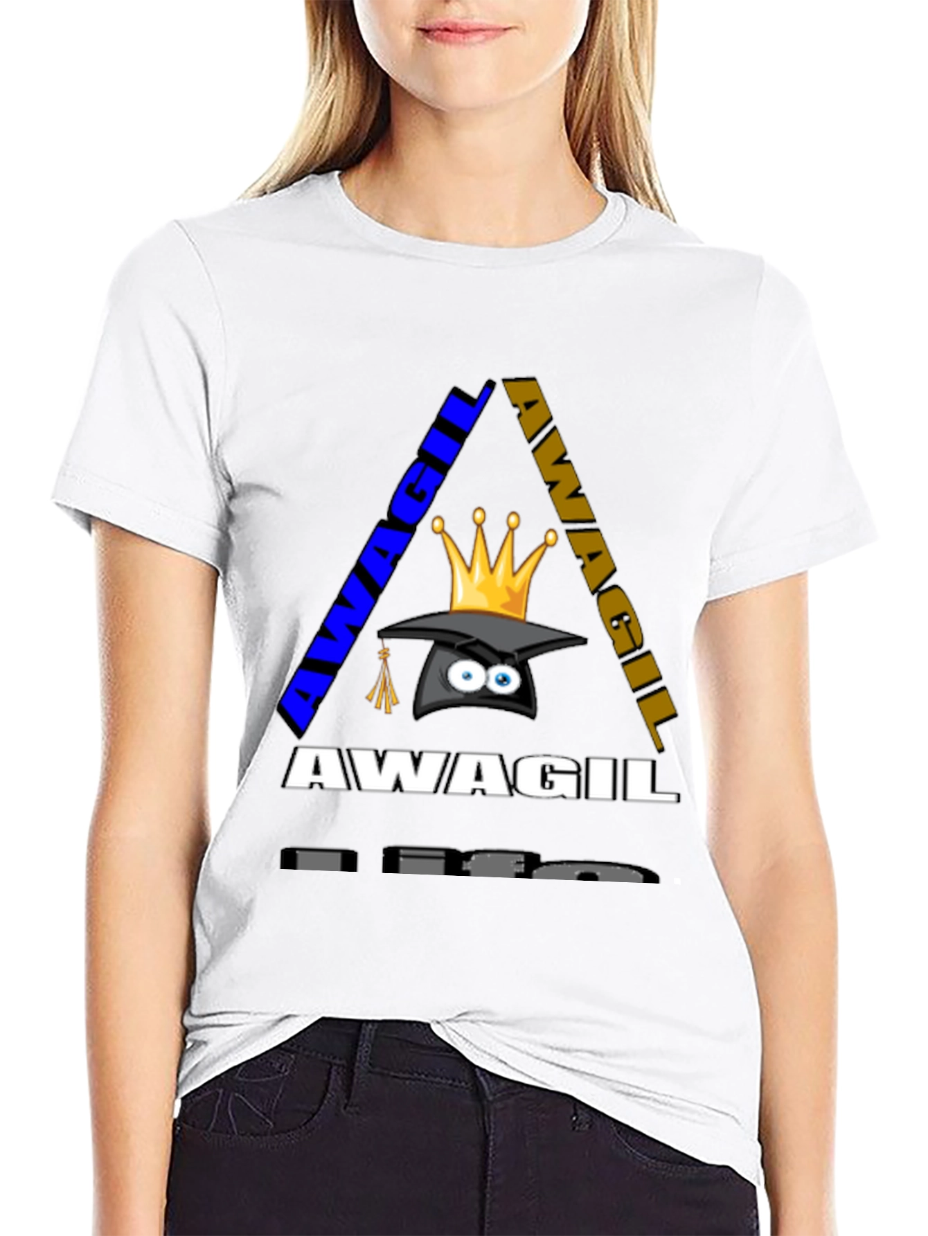 Awagil Graphic Tee - Crown Grad