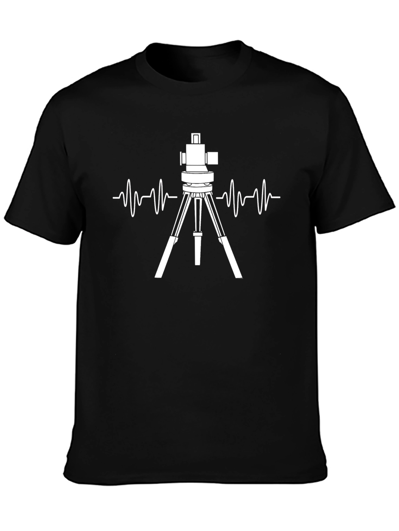 Surveyor Heartbeat T-Shirt - Black