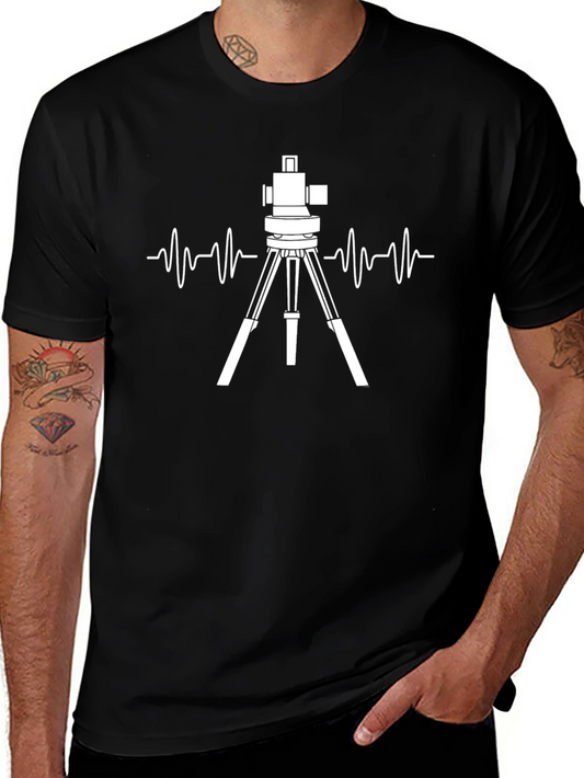 Surveyor Heartbeat T-Shirt - Black