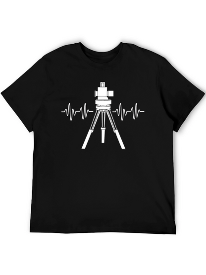 Surveyor Heartbeat T-Shirt - Black