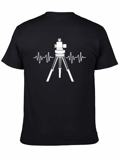 Surveyor Heartbeat T-Shirt - Black