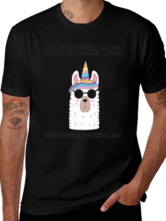 Unicorn Llama Graphic Tee - Always Be a Unicorn
