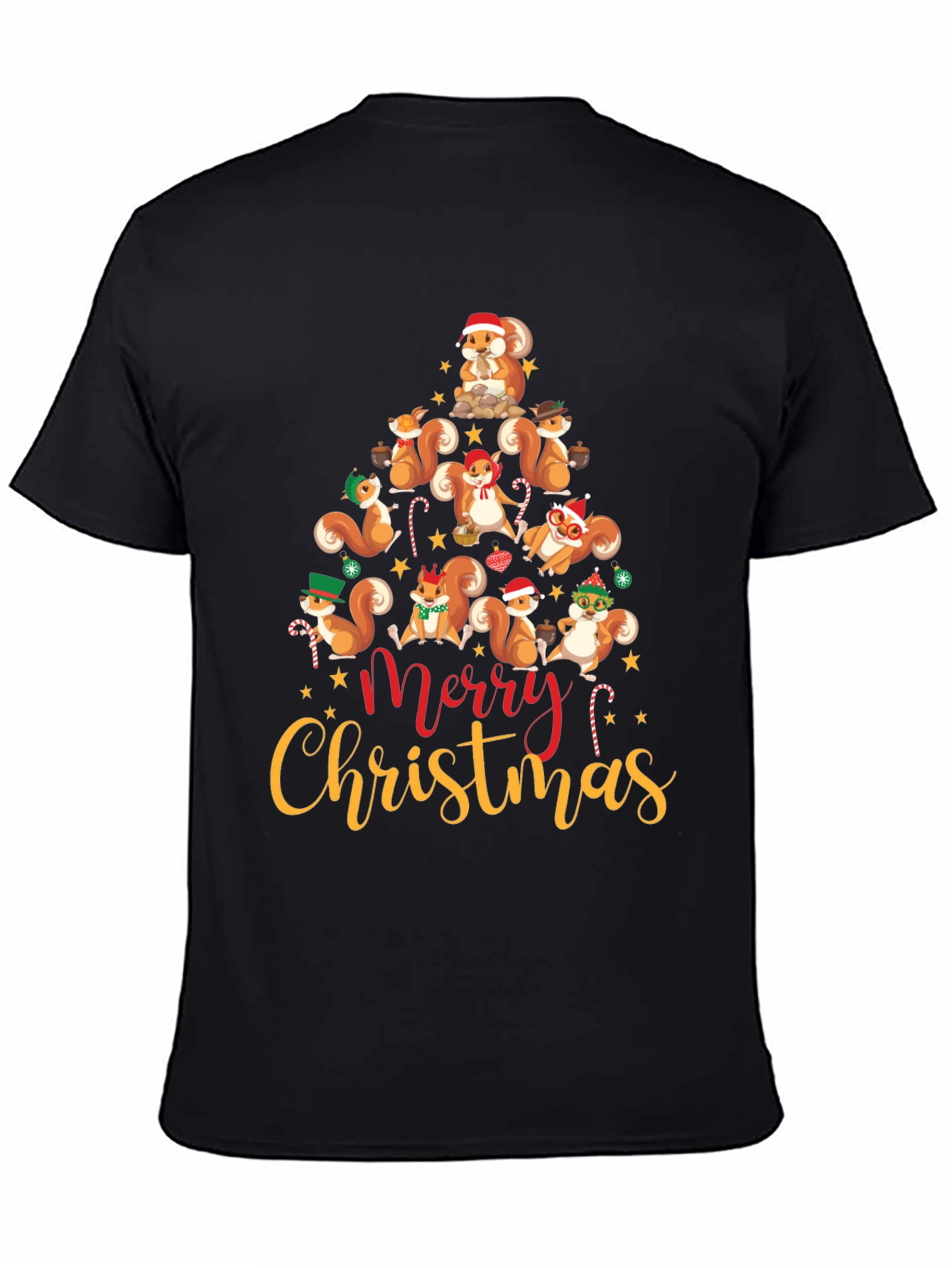 Squirrel Christmas Tree T-Shirt
