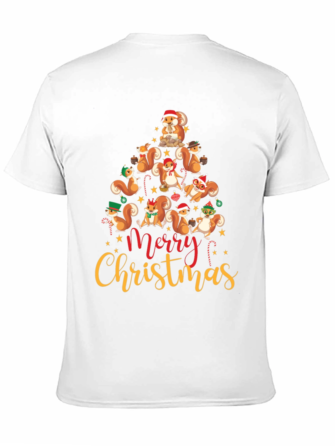 Squirrel Christmas Tree T-Shirt