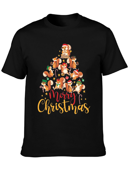 Squirrel Christmas Tree T-Shirt