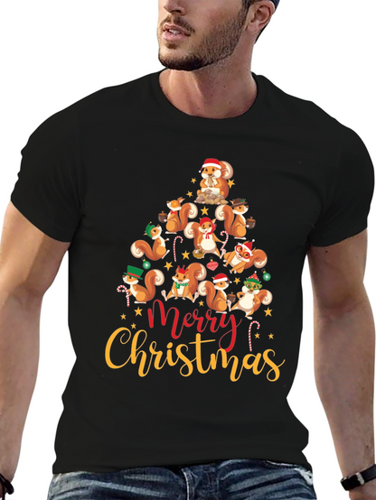 Squirrel Christmas Tree T-Shirt