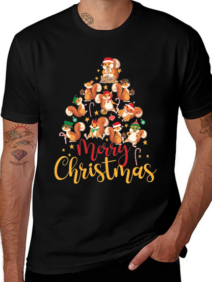 Squirrel Christmas Tree T-Shirt