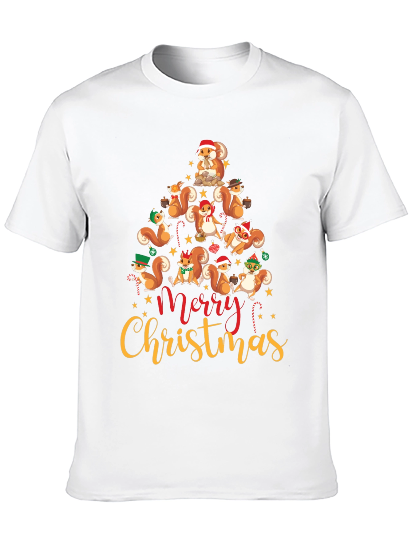 Squirrel Christmas Tree T-Shirt