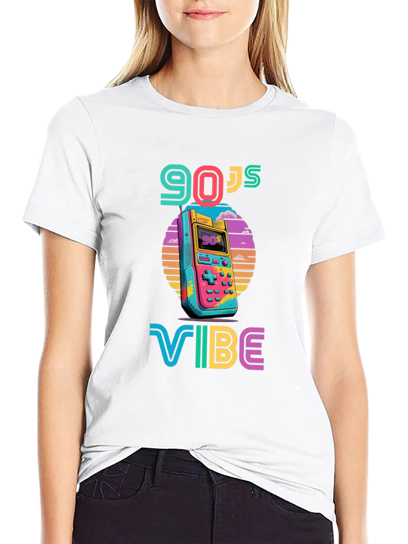 90s Vibe Graphic Tee - Retro Style