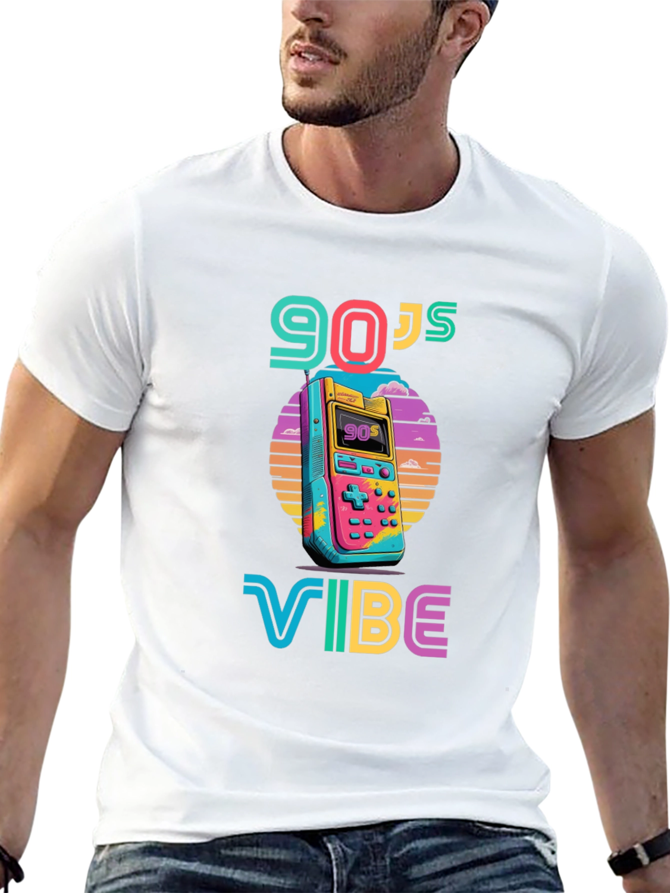 90s Vibe Graphic Tee - Retro Style