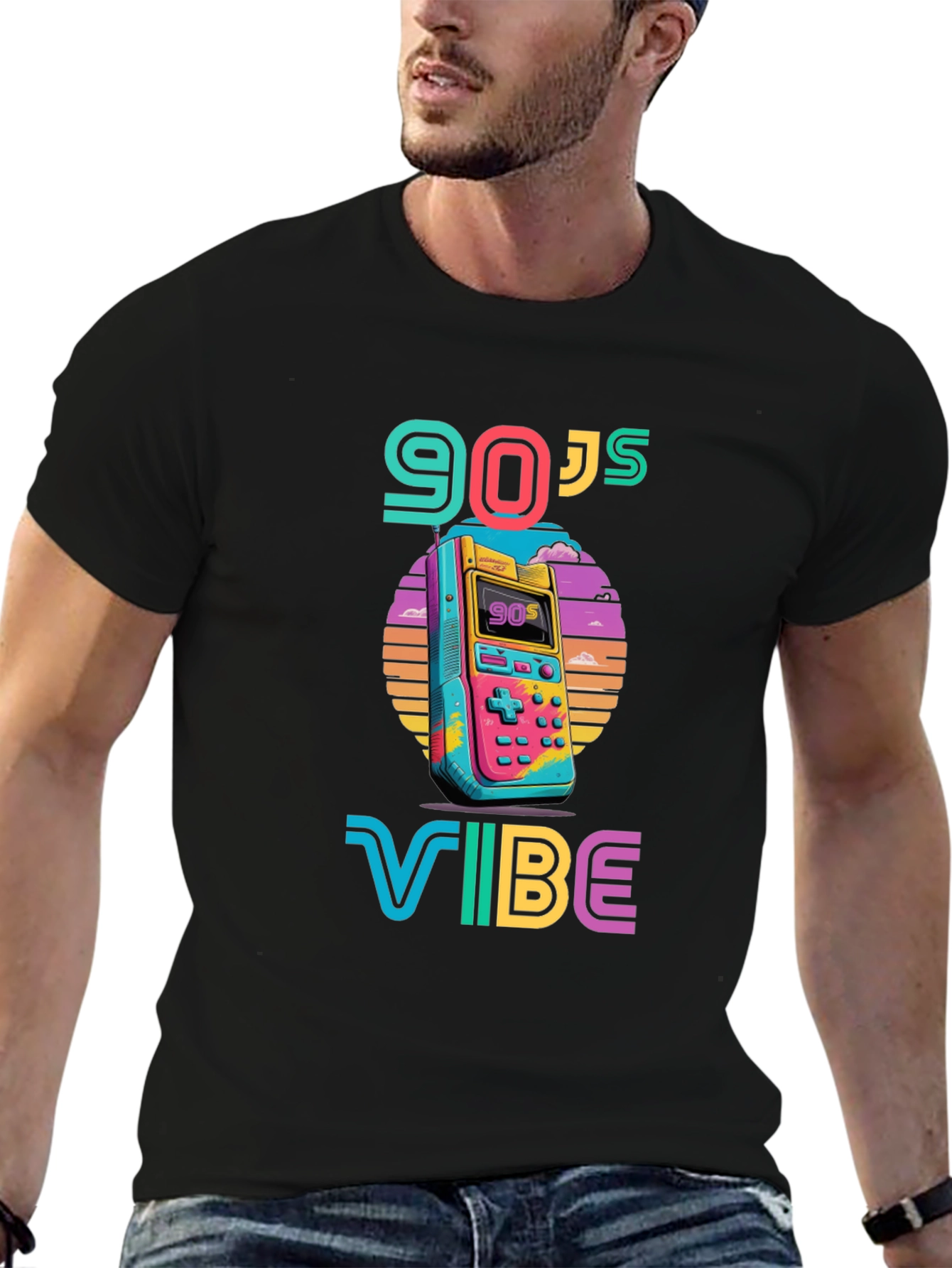 90s Vibe Graphic Tee - Retro Style