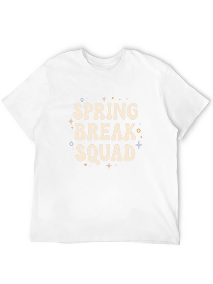 Spring Break Squad Black Graphic Tee