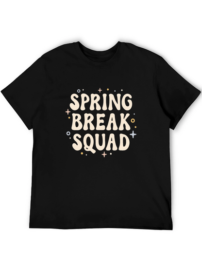 Spring Break Squad Black Graphic Tee
