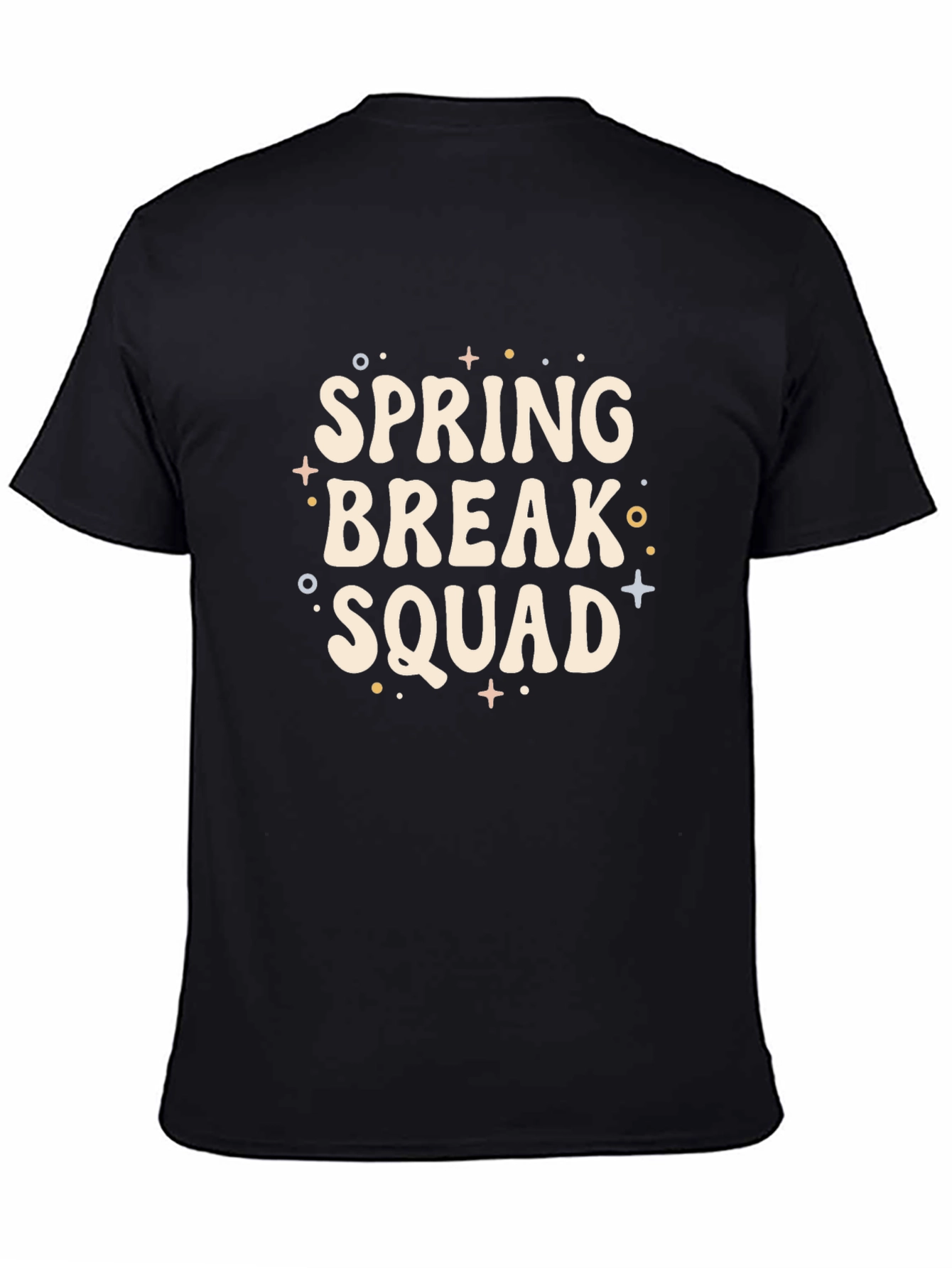 Spring Break Squad Black Graphic Tee