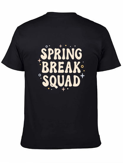 Spring Break Squad Black Graphic Tee
