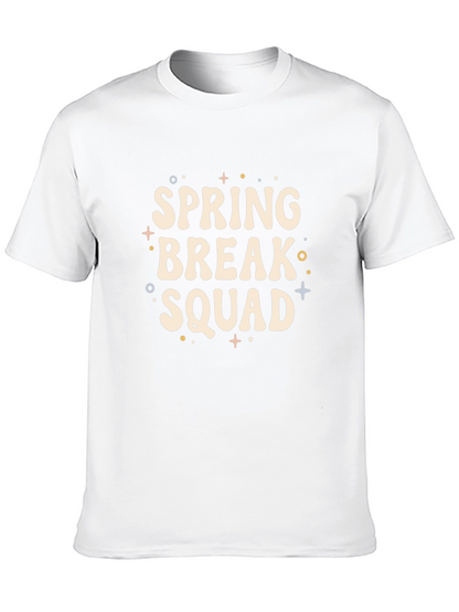 Spring Break Squad Black Graphic Tee