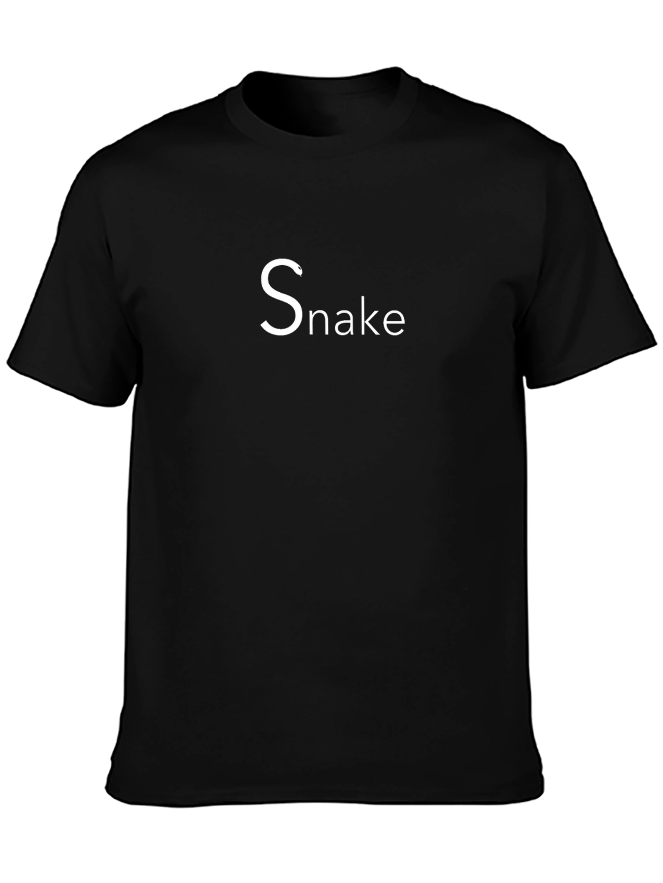 Black Snake Graphic Tee - Comfortable Fit