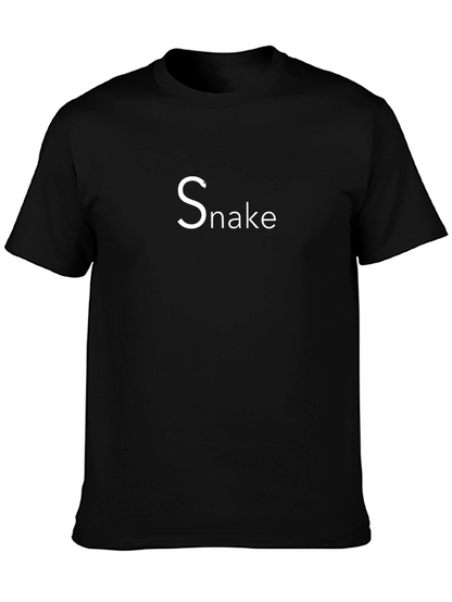 Black Snake Graphic Tee - Comfortable Fit
