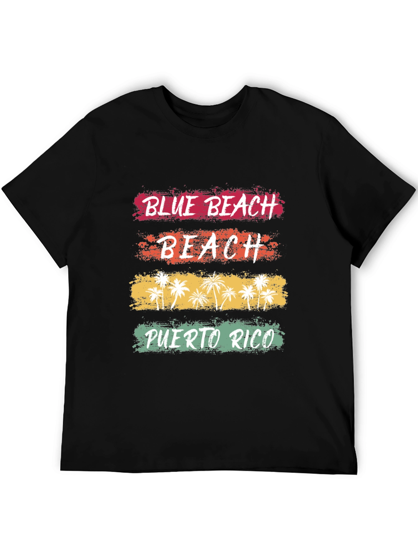 Blue Beach Puerto Rico Graphic T-Shirt