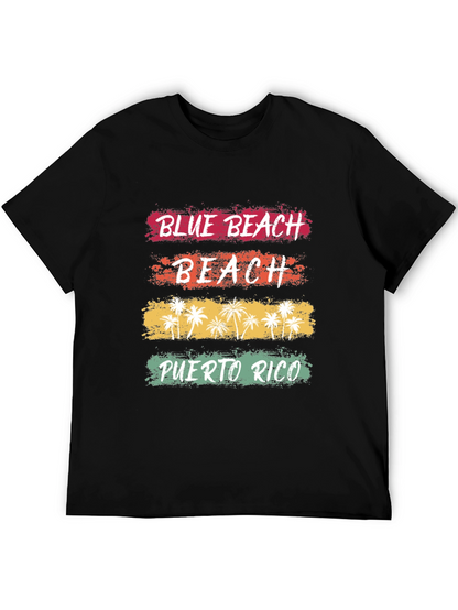 Blue Beach Puerto Rico Graphic T-Shirt
