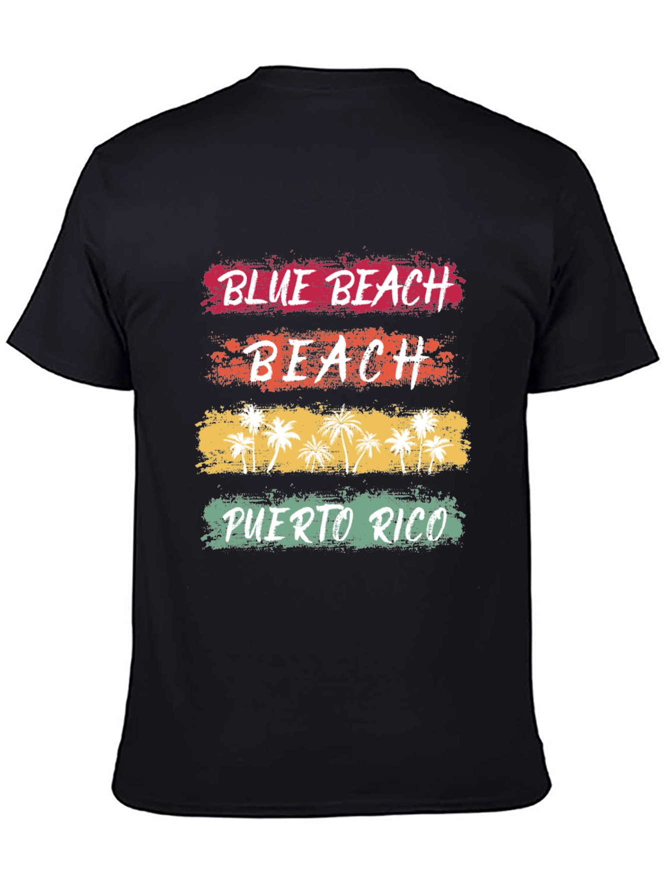 Blue Beach Puerto Rico Graphic T-Shirt