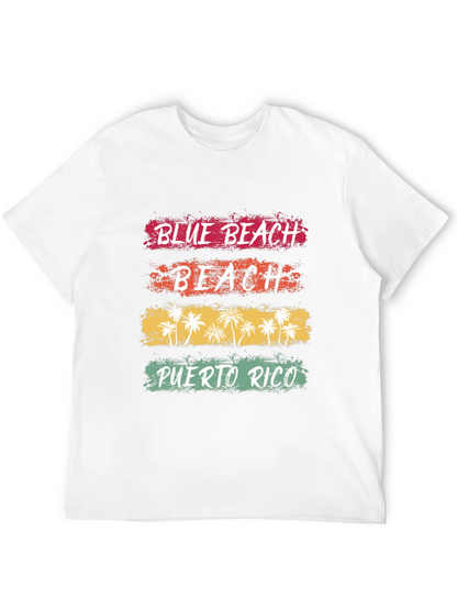 Blue Beach Puerto Rico Graphic T-Shirt
