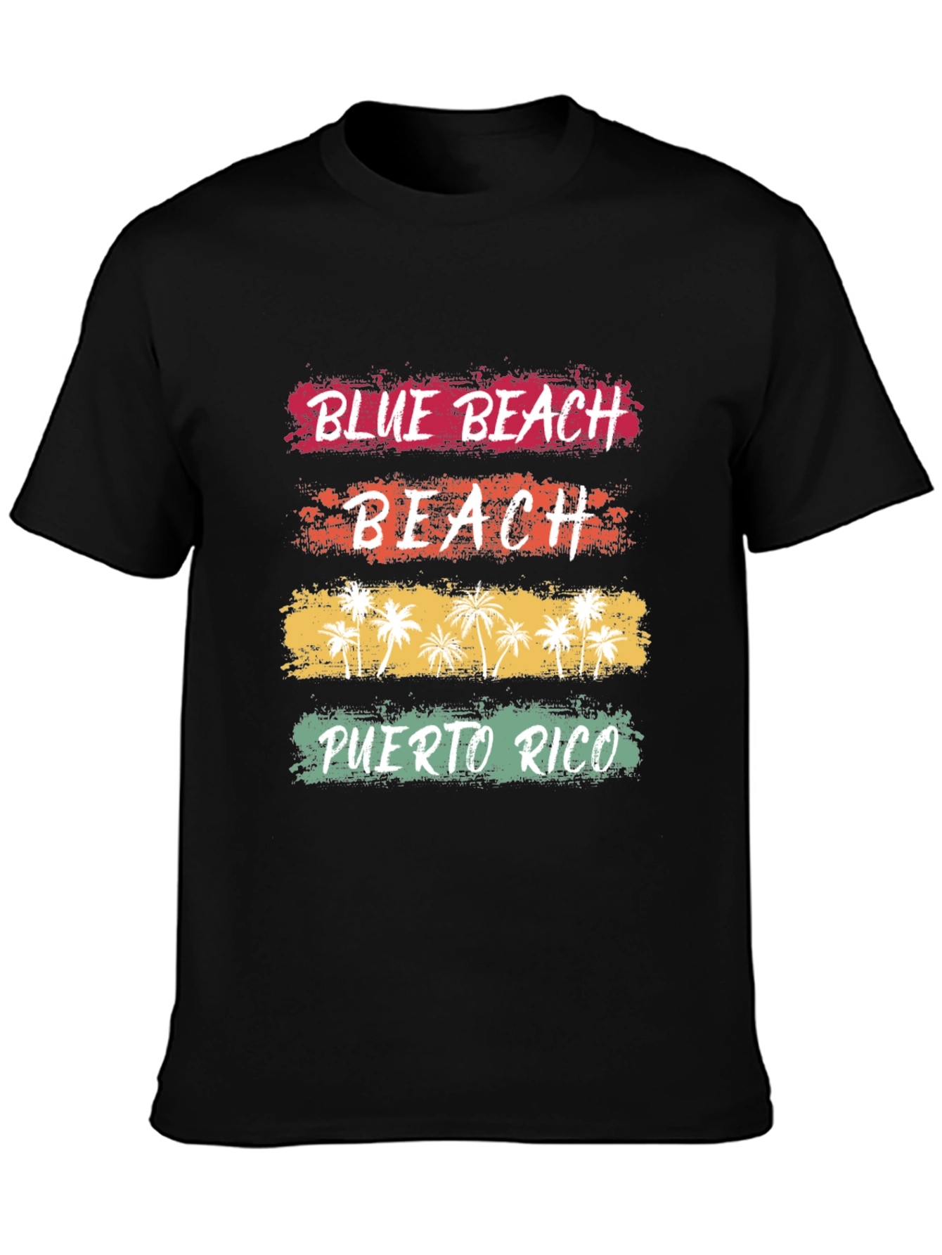 Blue Beach Puerto Rico Graphic T-Shirt