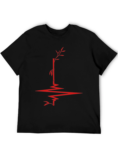 Bamboo Heartbeat Graphic Tee - Modern Menswear