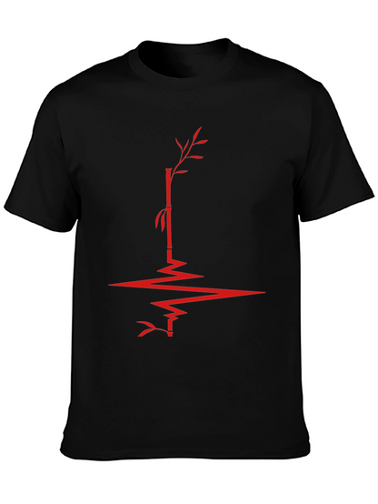 Bamboo Heartbeat Graphic Tee - Modern Menswear