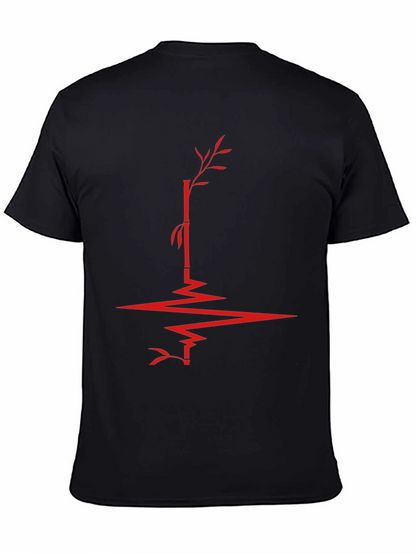 Bamboo Heartbeat Graphic Tee - Modern Menswear