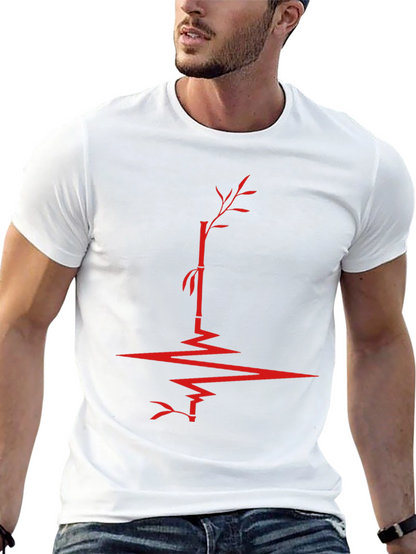 Bamboo Heartbeat Graphic Tee - Modern Menswear