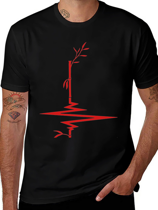 Bamboo Heartbeat Graphic Tee - Modern Menswear