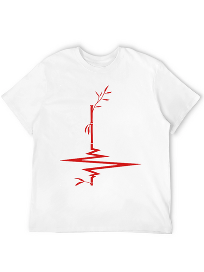 Bamboo Heartbeat Graphic Tee - Modern Menswear
