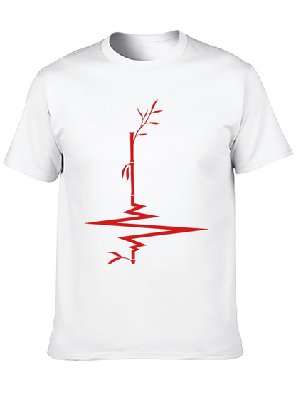 Bamboo Heartbeat Graphic Tee - Modern Menswear