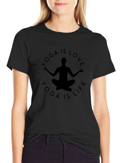 Yoga is Love Yoga is Life Graphic Tee