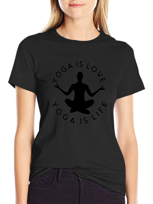 Yoga is Love Yoga is Life Graphic Tee