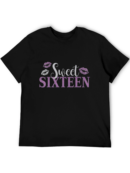 Sweet Sixteen Graphic Tee - Birthday Party T-Shirt