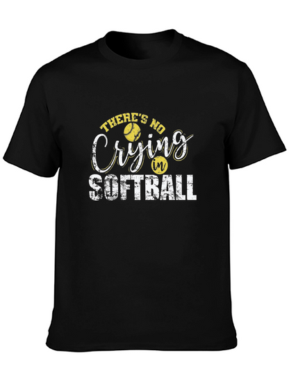 Theres No Crying In Softball T-Shirt