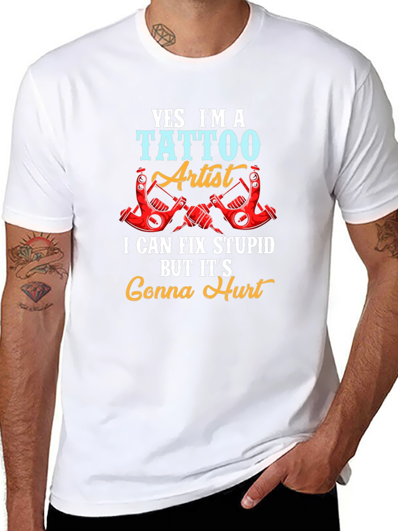 Tattoo Artist Funny Graphic Tee - Gonna Hurt!