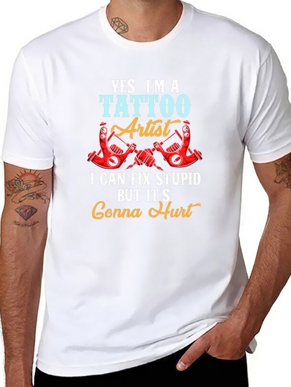 Tattoo Artist Funny Graphic Tee - Gonna Hurt!