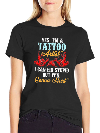 Tattoo Artist Funny Graphic Tee - Gonna Hurt!