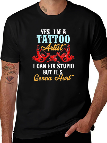 Tattoo Artist Funny Graphic Tee - Gonna Hurt!
