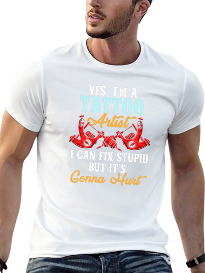 Tattoo Artist Funny Graphic Tee - Gonna Hurt!